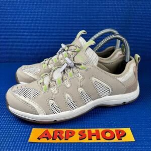 🔴 G.H BASS & CO. SAMSON Women`s Size 7M Beige Green Comfort Shoes 4351-268